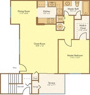ANDALUSIA Floor Plan at Madison Oaks Apartment Homes, LLC, Palm Harbor, FL